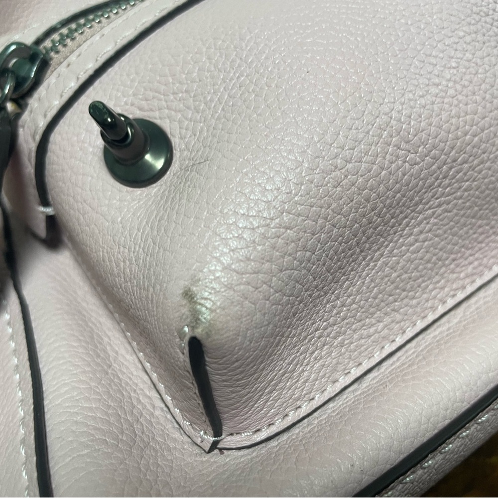 Pink Leather Backpack - Picture 10 of 10